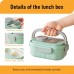 3-Layer Leak-Proof Bento Lunch Box for Adults & Kids, Portable Stackable Food Storage Container with Compartments, Spork & Sauce Cup – Microwave & Dishwasher Safe Model 9038 